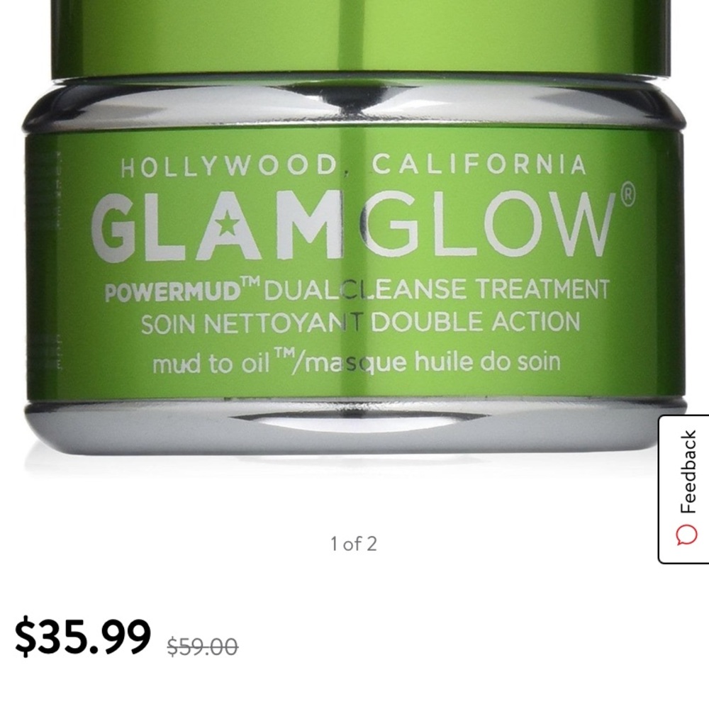 GlamGlow dual cleanse treatment